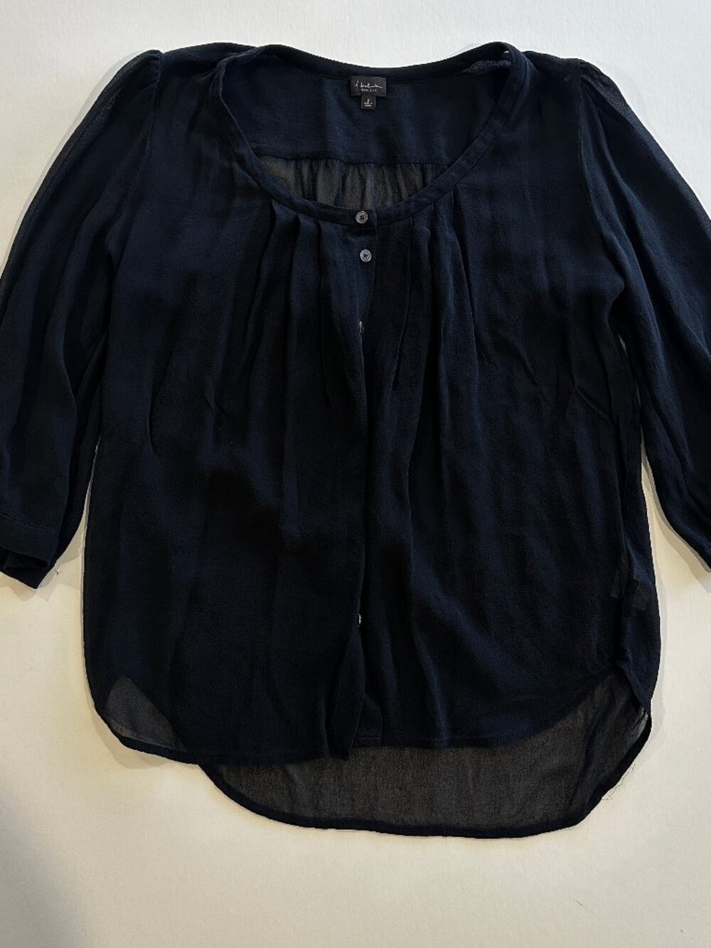 Aritzia T. Babaton 100% silk black blouse size S
